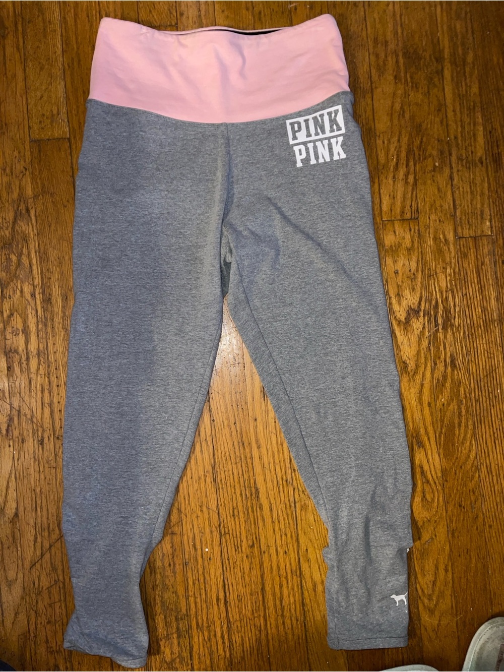 PINK Victoria's Secret Gray & Pink Leggings